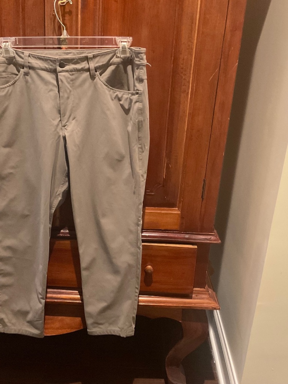 Lululemon Men’s  ABC Classic Fit , Warpstreme , 5 Pocket  Pants, Color Khaki, 36